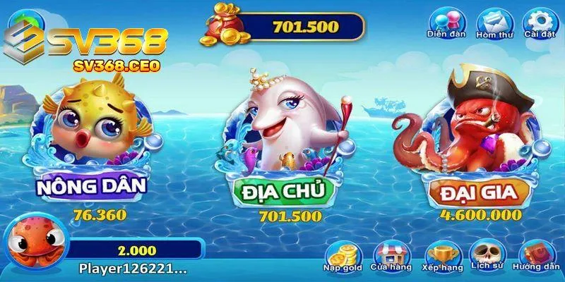 Trò chơi cung cấp 3 phòng cược khác biệt để bạn lựa chọn